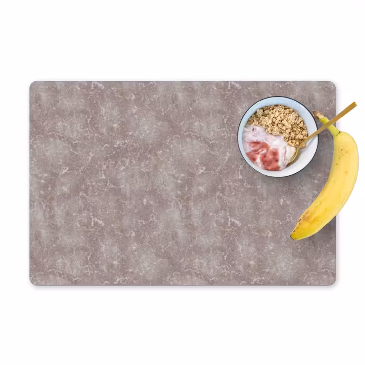 Placemat - 6 stuks - Marmer - Patroon - Mauve — 1