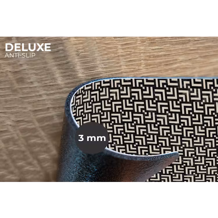 Placemat - 6 stuks - Patroon - Marmer - Zwart — 4