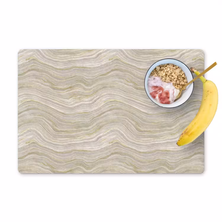 Placemat - 6 stuks - Patroon - Sereen - Groen — 1
