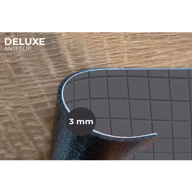 Placemat - 6 stuks - Patroon - Tegel - Grafiet - Grijs — 4