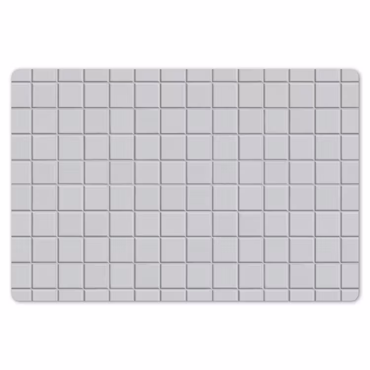 Placemat - 6 stuks - Patroon - Tegels - Licht - Grijs — 7