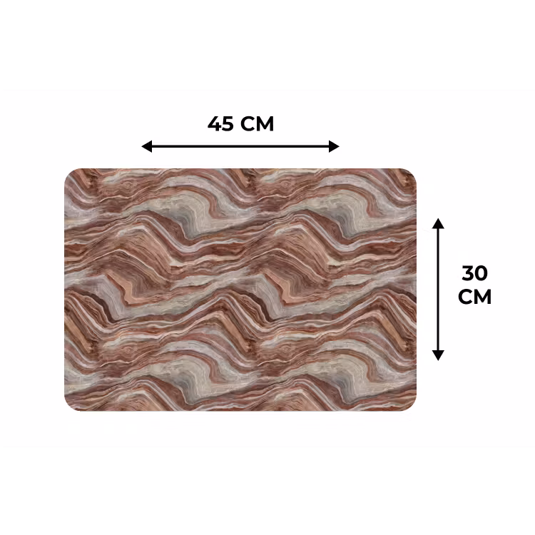 Placemat - 6 stuks - Patroon - Zandsteen - Travertijn — 3