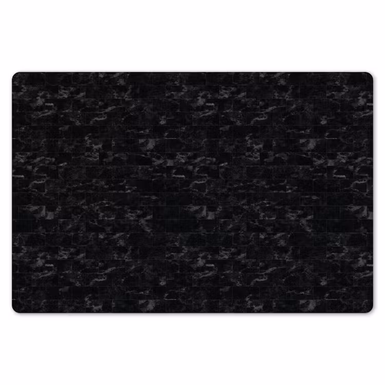 Placemat - 6 stuks - Tegels - Patroon - Marmer - Zwart — 7