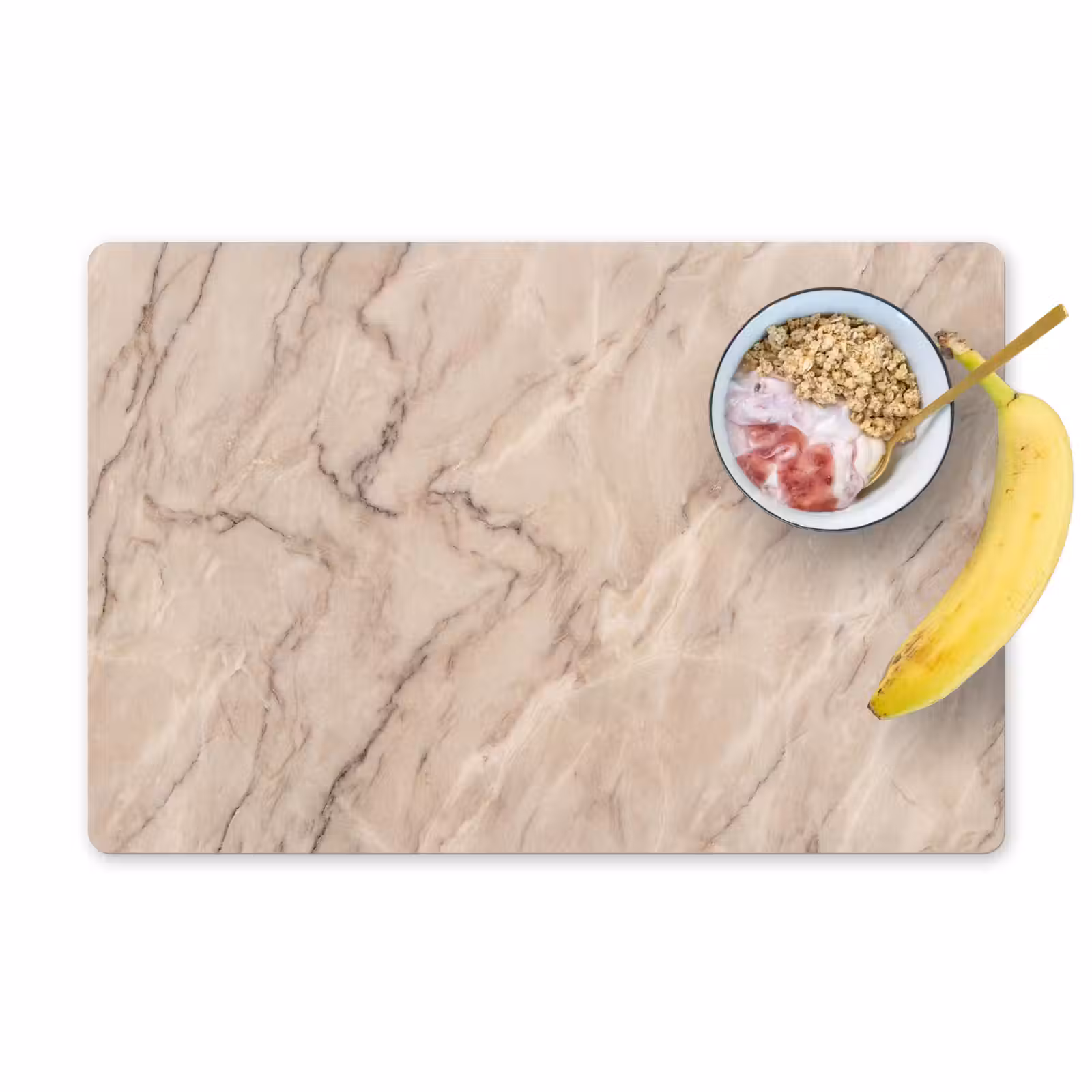 Placemat - 6 stuks - Marmer - Patroon - Abstract - Modern - Beige — 1