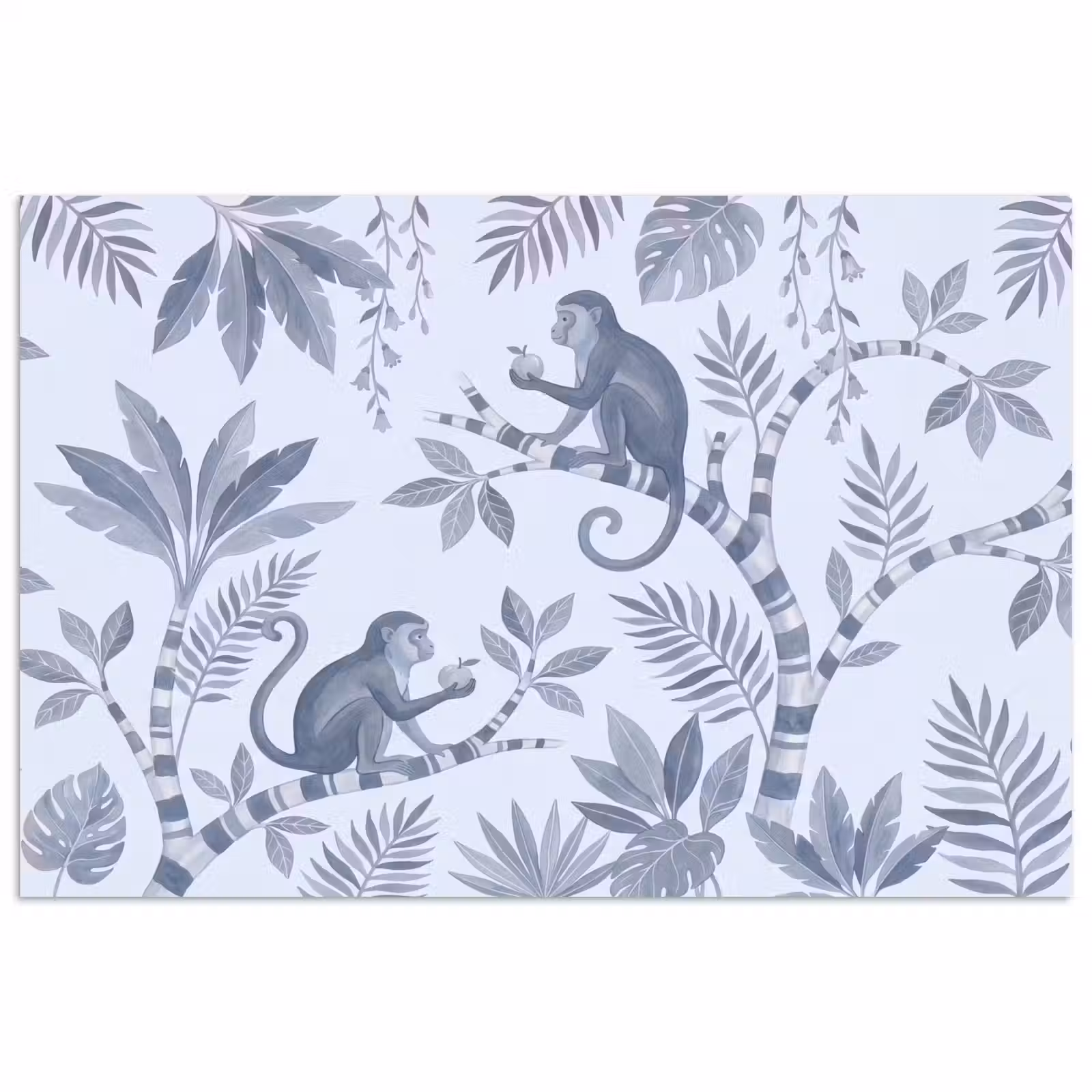 Poster - Aap - Boom - Bladeren - Jungle - Illustratie — 1