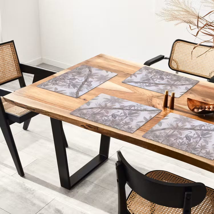 Placemat - 6 stuks - Kat - Vogel - Jungle - Illustratie - Dieren — 5