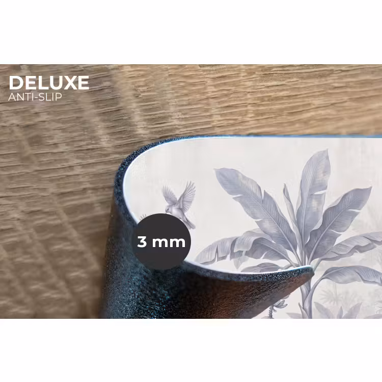 Placemat - 6 stuks - Natuur - Vogel - Jungle - Illustratie - Blauw — 4
