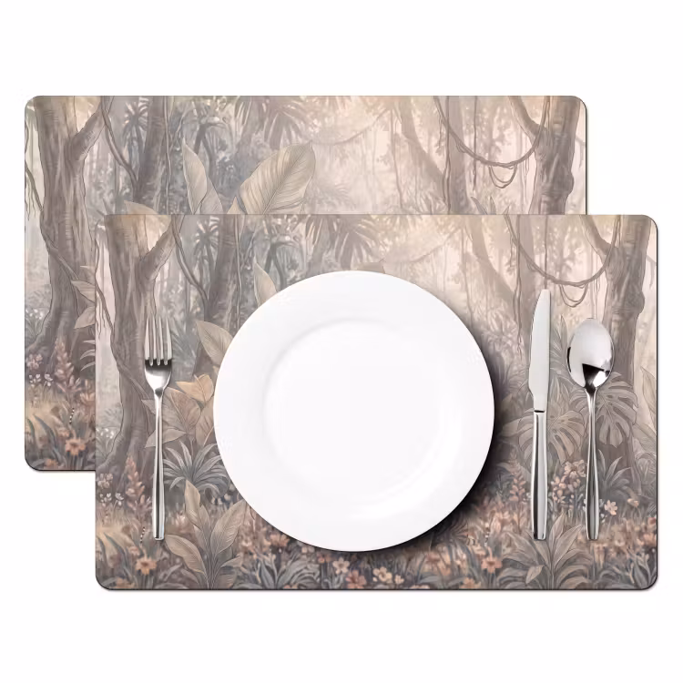 Placemat - 6 stuks - Tijger - Welp - Jungle - Illustratie - Dieren — 2