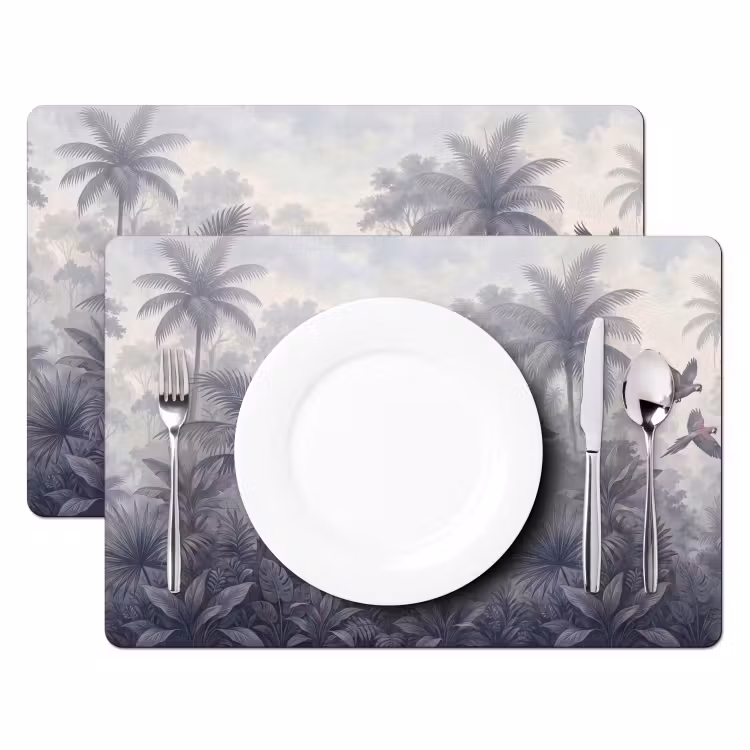 Placemat - 6 stuks - Vogel - Vliegend - Jungle - Vintage - Dieren — 2