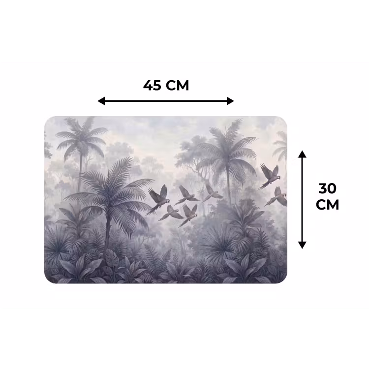 Placemat - 6 stuks - Vogel - Vliegend - Jungle - Vintage - Dieren — 3