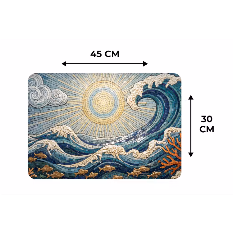 Placemat - 6 stuks - Onderwater - Koraal - Vis - Natuur - Kunst — 3