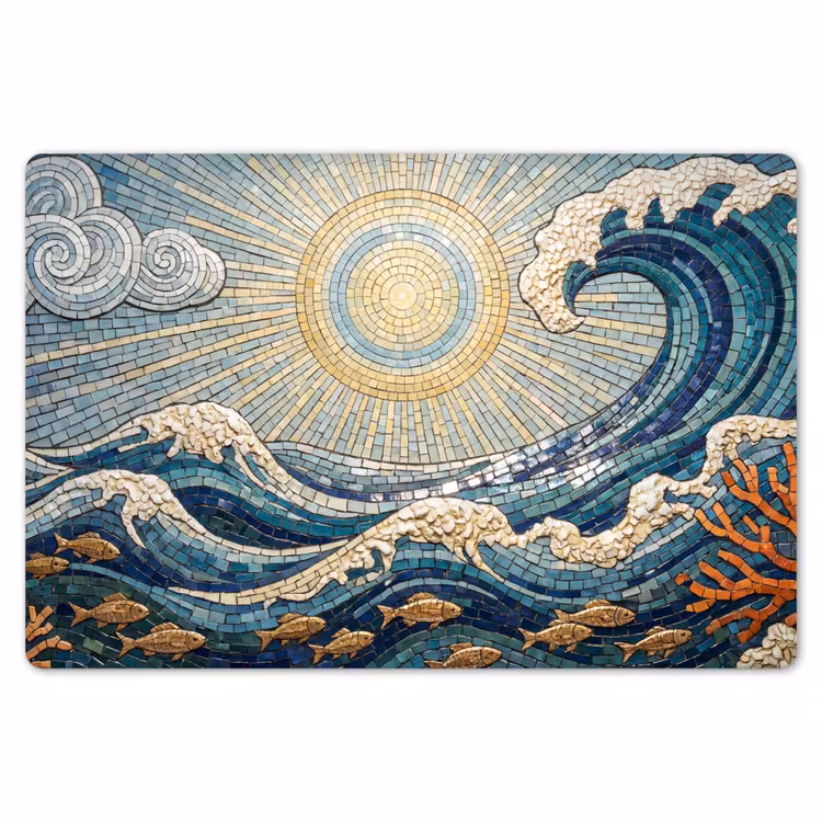 Placemat - 6 stuks - Onderwater - Koraal - Vis - Natuur - Kunst — 7