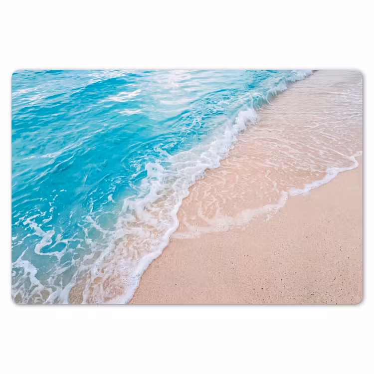Placemat - 6 stuks - Strand - Zee - Golf - Natuur - Blauw — 7