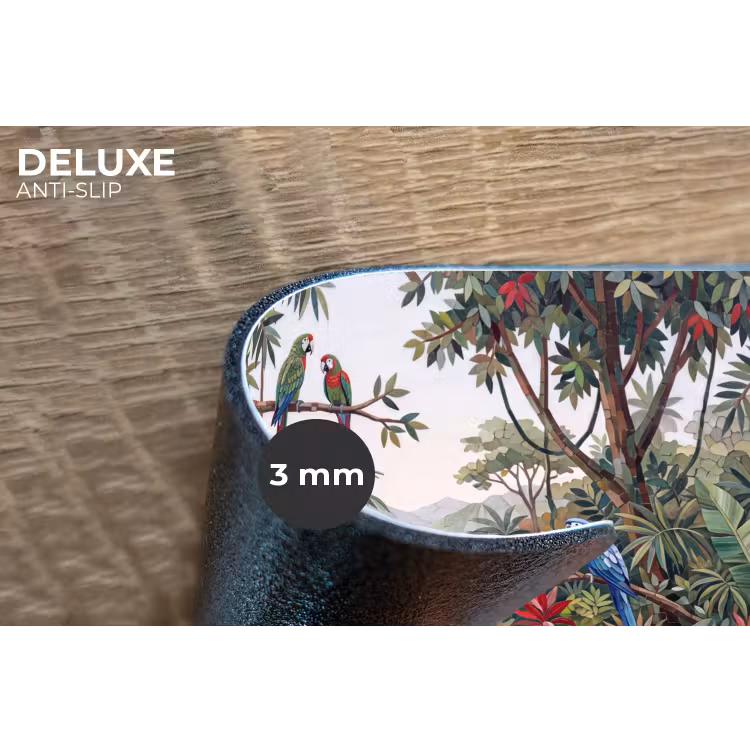 Placemat - 6 stuks - Vogel - Jungle - Natuur - Mozaïek - Groen — 4