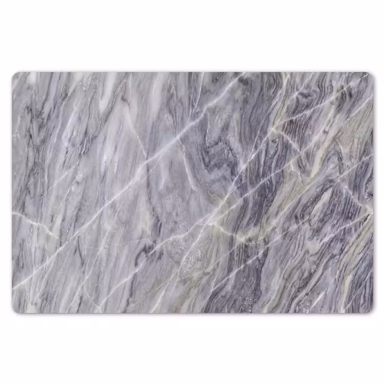 Placemat - 6 stuks - Marmer - Ader - Patroon - Abstract - Grijs — 7
