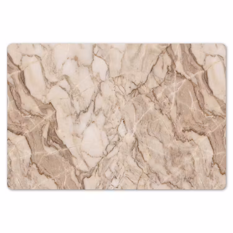 Placemat - 6 stuks - Marmer - Aderen - Textuur - Beige - Modern — 7