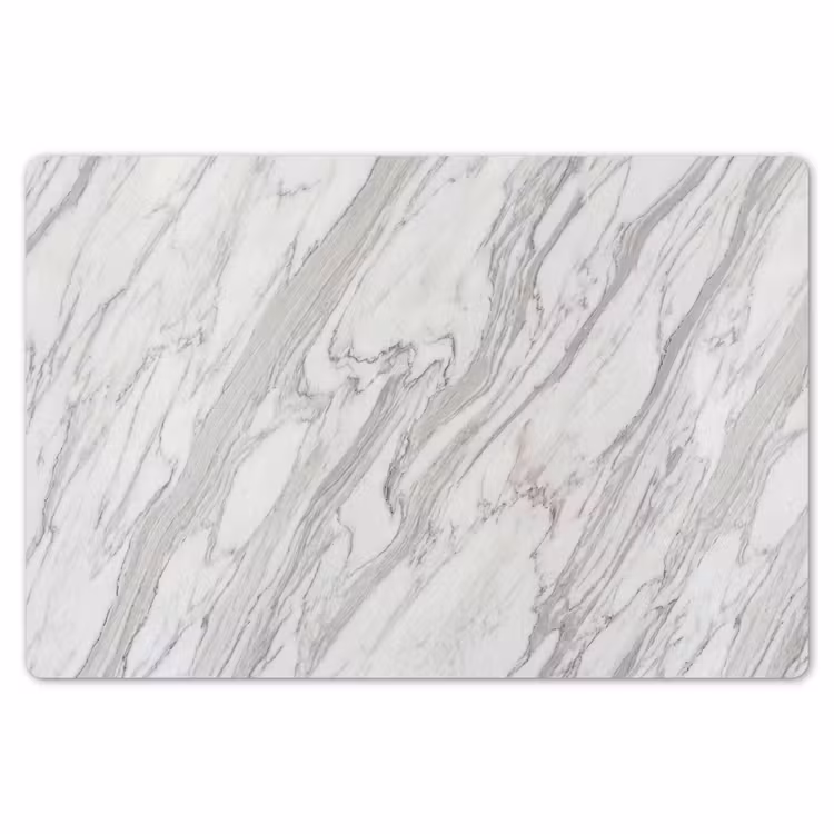 Placemat - 6 stuks - Marmer - Wit - Grijs - Structuur - Modern — 7