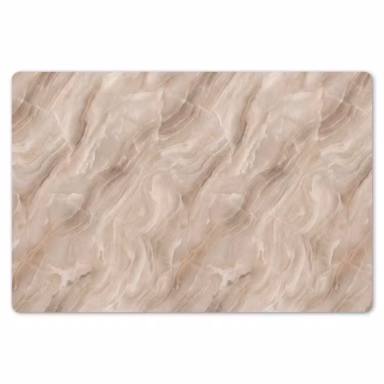 Placemat - 6 stuks - Steen - Golvend - Abstract - Beige — 7
