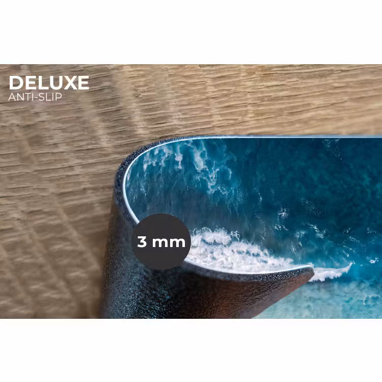 Placemat - 6 stuks - Strand - Zee - Golven - Natuur - Blauw — 4