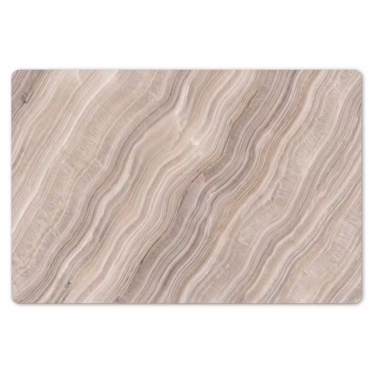 Placemat - 6 stuks - Textuur - Golvend - Abstract - Modern - Beige — 7