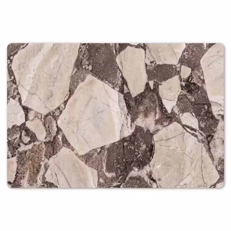 Placemat - 6 stuks - Textuur - Marmer - Abstract - Beige - Bruin — 7