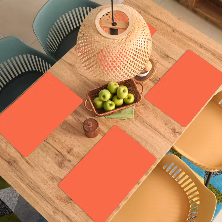 Placemat - 6 stuks - Sunset - Salmon - Oranje — 6