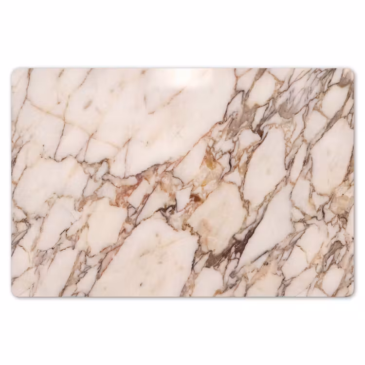 Placemat - 6 stuks - Textuur - Gesteente - Aderen - Abstract - Wit — 7
