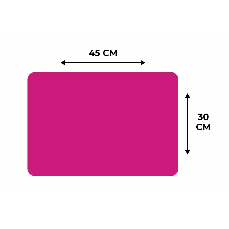 Placemat - 6 stuks - Velvet - Magenta - Roze — 3