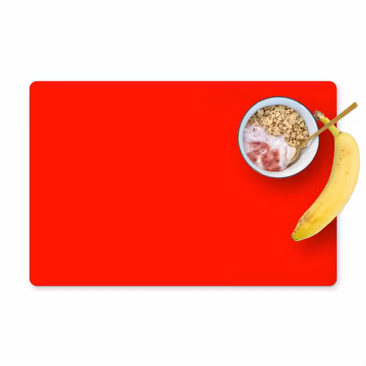 Placemat - 6 stuks - Vibrant - Vermilion - Rood — 1
