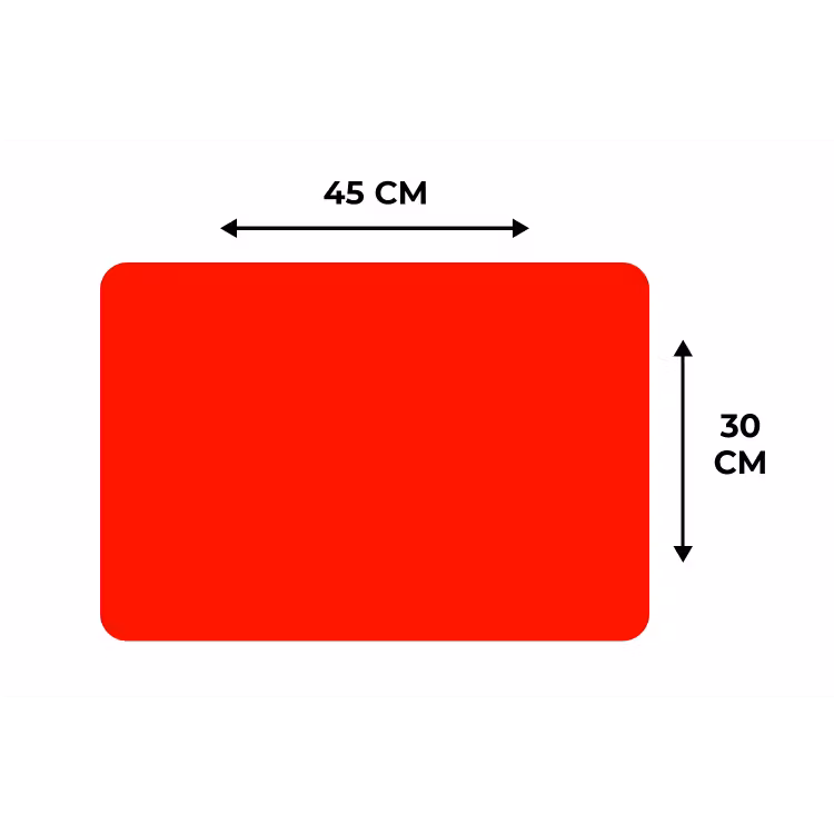 Placemat - 6 stuks - Vibrant - Vermilion - Rood — 3