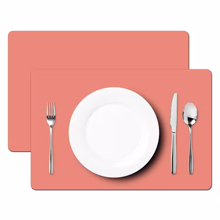 Placemat - 6 stuks - Dusty - Peach - Koraal — 2