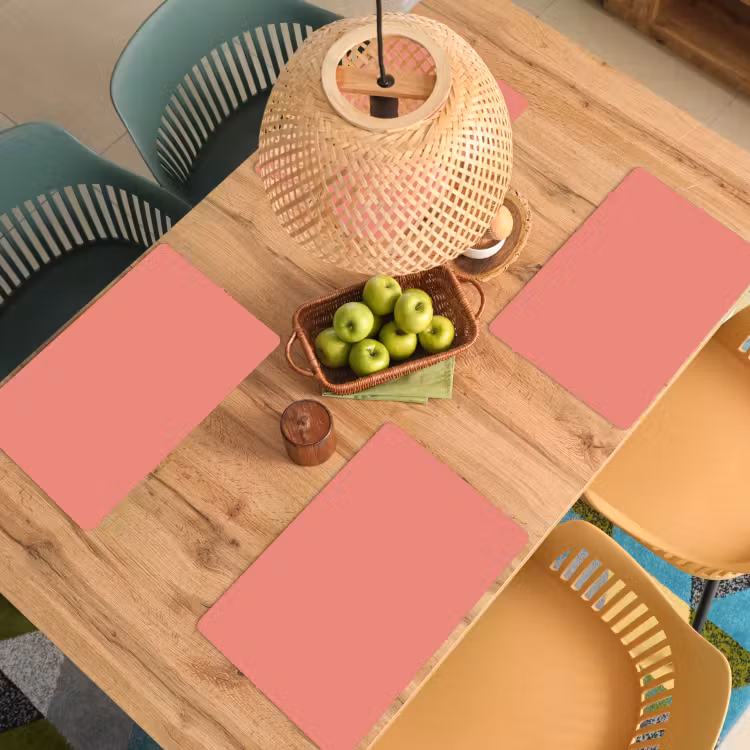 Placemat - 6 stuks - Dusty - Peach - Koraal — 6