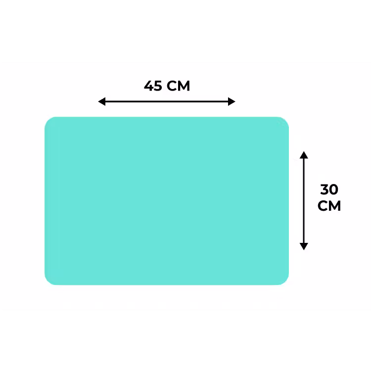 Placemat - 6 stuks - Electric - Cyan - Turkoois — 3