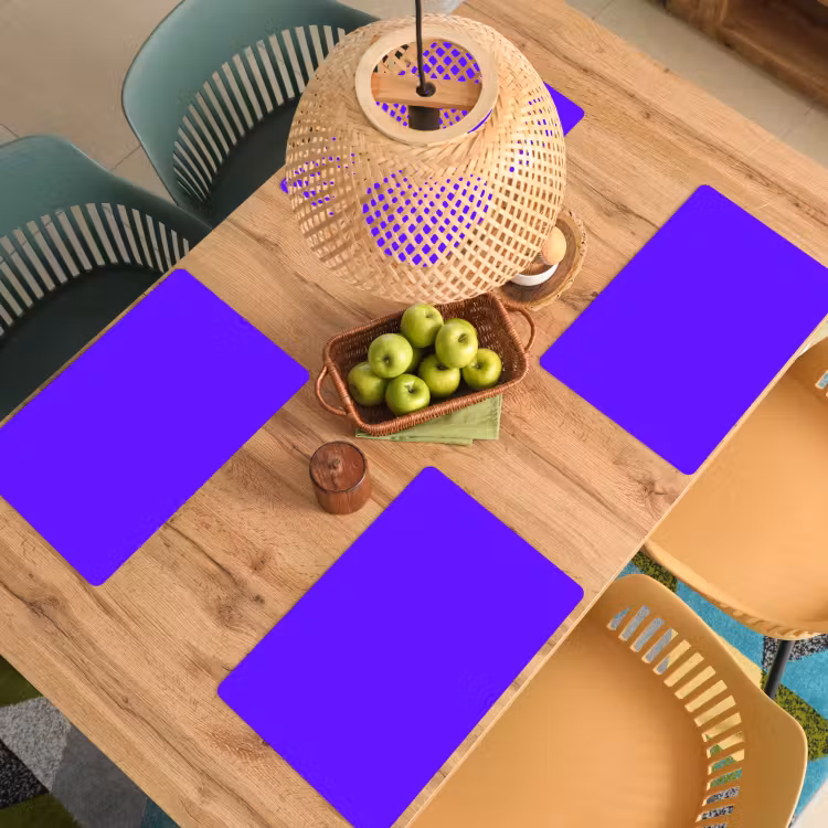 Placemat - 6 stuks - Electric - Indigo - Paars — 6