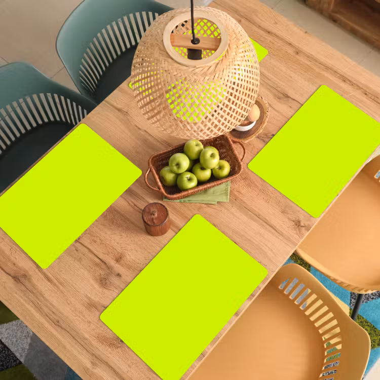 Placemat - 6 stuks - Electric - Lemon - Geel — 6