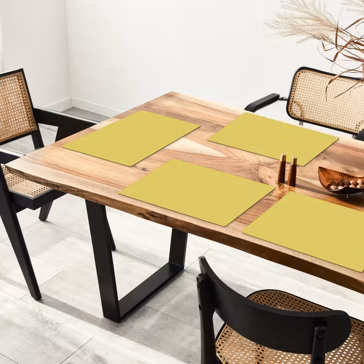 Placemat - 6 stuks - Golden - Ochre - Geel — 5