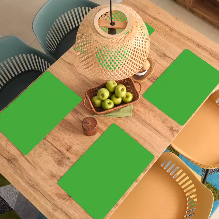 Placemat - 6 stuks - Kelly - Green - Groen — 6