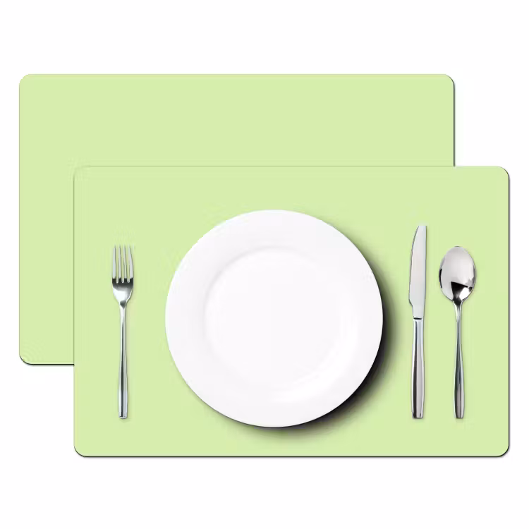 Placemat - 6 stuks - Light - Lime - Groen — 2
