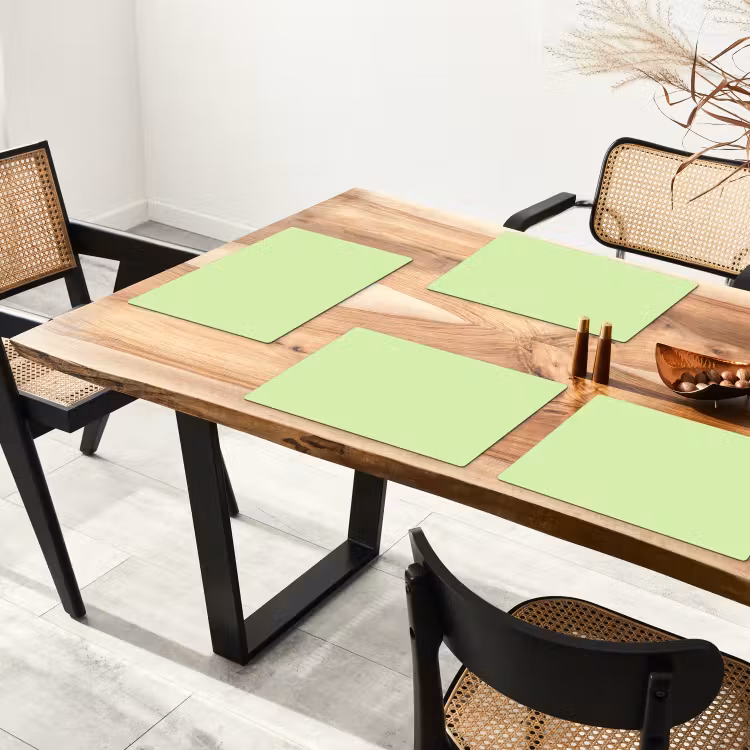 Placemat - 6 stuks - Light - Lime - Groen — 5