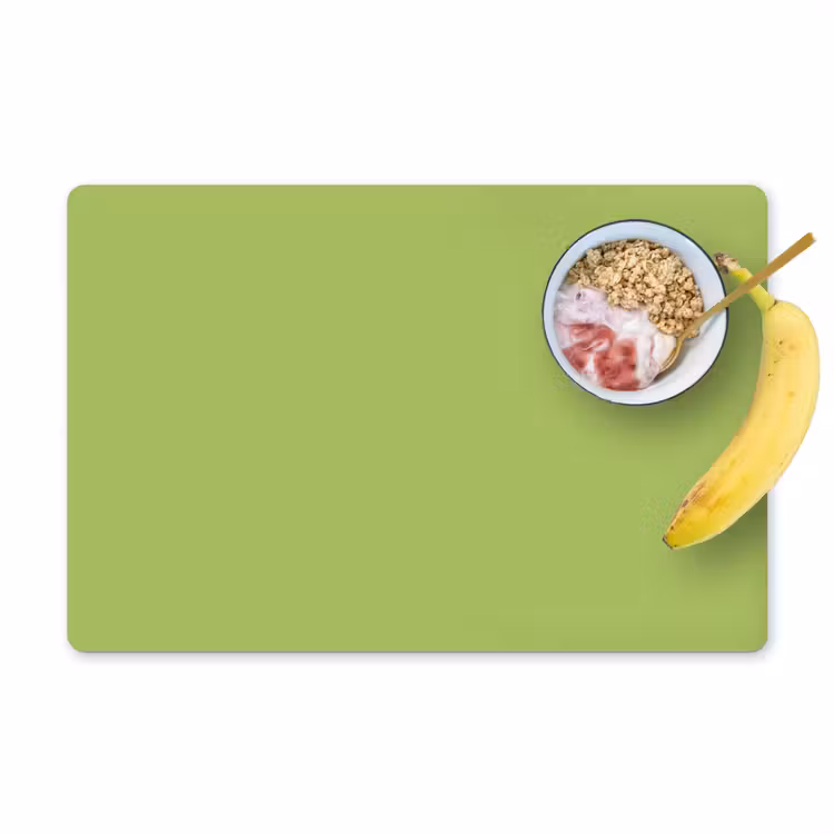Placemat - 6 stuks - Lime - Glow - Groen — 1