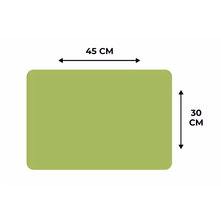 Placemat - 6 stuks - Lime - Glow - Groen — 3