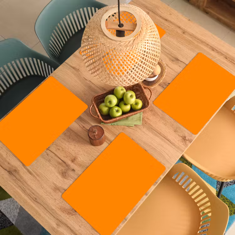 Placemat - 6 stuks - Marigold - Glow - Oranje — 6