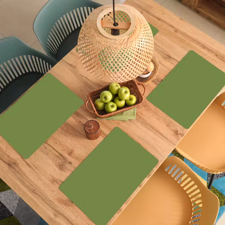 Placemat - 6 stuks - Moss - Green - Groen — 6