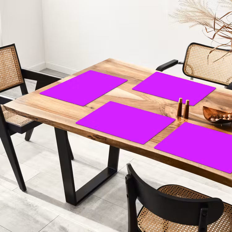 Placemat - 6 stuks - Neon - Orchid - Paars — 5