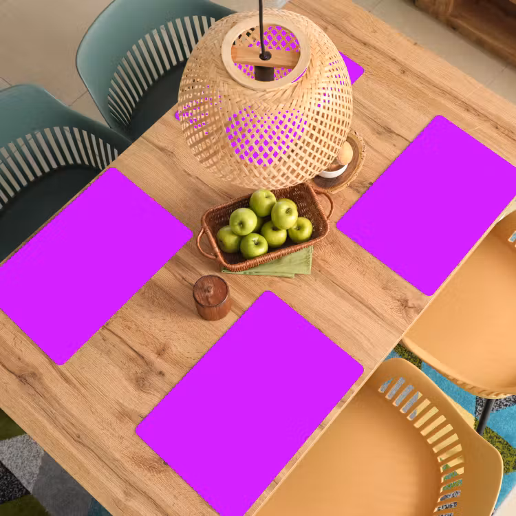 Placemat - 6 stuks - Neon - Orchid - Paars — 6