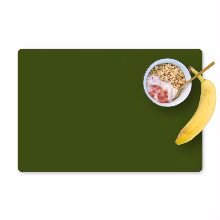 Placemat - 6 stuks - Olive - Drab - Groen — 1