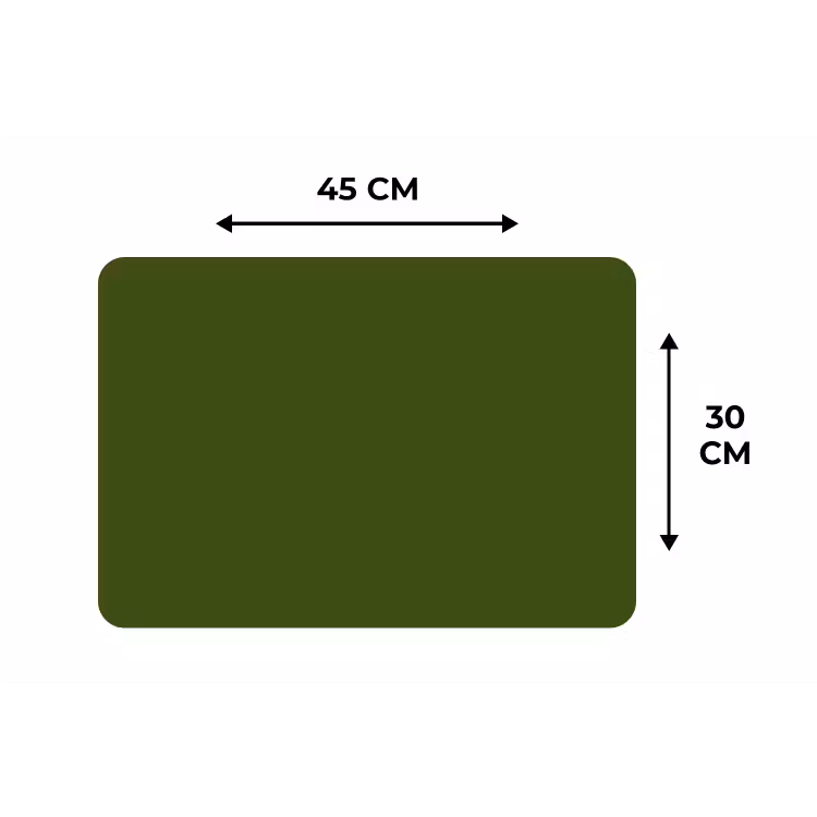 Placemat - 6 stuks - Olive - Drab - Groen — 3