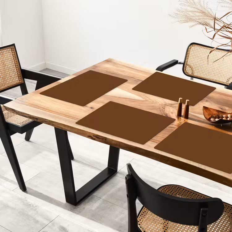 Placemat - 6 stuks - Rich - Espresso - Bruin — 5
