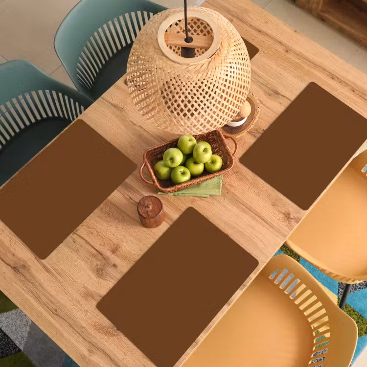 Placemat - 6 stuks - Rich - Espresso - Bruin — 6