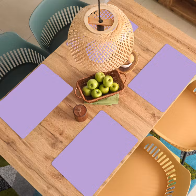 Placemat - 6 stuks - Soft - Lavender - Paars — 6